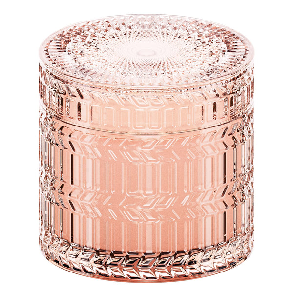 Hidden Label Decorative Jar Candle,Rose & Sandalwood + Vanilla & Coconut Scented Candles, Wood Wick Candles