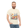 Wildflowers, Graphic T-Shirts for Women, Floral Shirt, Womens Short Sleeve, Ladies Graphic Tees #5111TTS