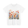 Wildflowers, Graphic T-Shirts for Women, Floral Shirt, Womens Short Sleeve, Ladies Graphic Tees #5105TTS