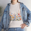 Wildflowers, Graphic T-Shirts for Women, Floral Shirt, Womens Short Sleeve, Ladies Graphic Tees #5107TTS