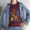 Wildflowers, Graphic T-Shirts for Women, Floral Shirt, Womens Short Sleeve, Ladies Graphic Tees #5121TTS