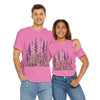 Wildflowers, Graphic T-Shirts for Women, Floral Shirt, Womens Short Sleeve, Ladies Graphic Tees #5124TTS