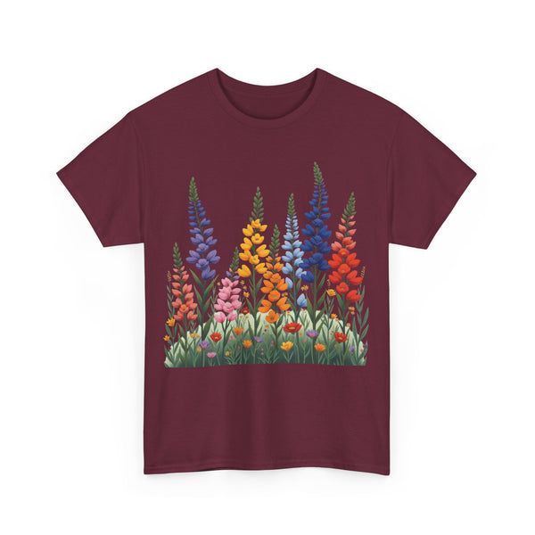 Wildflowers, Graphic T-Shirts for Women, Floral Shirt, Womens Short Sleeve, Ladies Graphic Tees #5120TTS