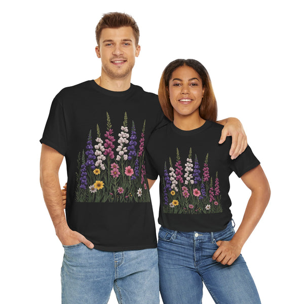 Wildflowers, Graphic T-Shirts for Women, Floral Shirt, Womens Short Sleeve, Ladies Graphic Tees #5124TTS