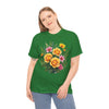 Wildflowers and Yellow Roses, Graphic T-Shirts for Women, Floral Shirt, Womens Short Sleeve, Ladies Graphic Tees #5135TTS