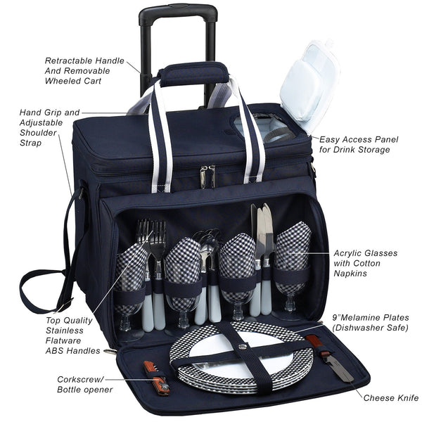 Picnic at Ascot picnic basket Front with Descriptions