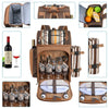 brown and tan backpack picnic basket open with 8 views