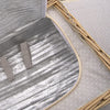 close up inside insulated wicker picnic basket empty