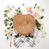 heart shaped natural wicker picknic basket closed top view