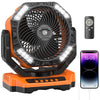 Battery Powered Fan Orange Color