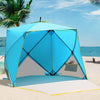 Blue Beach Shade Tent at the Beach