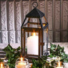 Lantern Style Candle Holder with 3" pillar candle