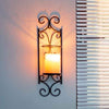 Wall Sconce Candle Holders on wall with flame