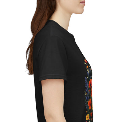 Wildflowers, Graphic T-Shirts for Women, Floral Shirt, Womens Short Sleeve, Ladies Graphic Tees #5105TTS