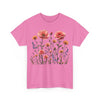 Wildflowers and Pink Roses, Graphic T-Shirts for Women, Floral Shirt, Womens Short Sleeve, Ladies Graphic Tees #5015TTS
