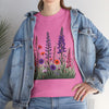 Wildflowers, Graphic T-Shirts for Women, Floral Shirt, Womens Short Sleeve, Ladies Graphic Tees #5125TTS