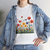 Wildflowers, Graphic T-Shirts for Women, Floral Shirt, Womens Short Sleeve, Ladies Graphic Tees #5117TTS