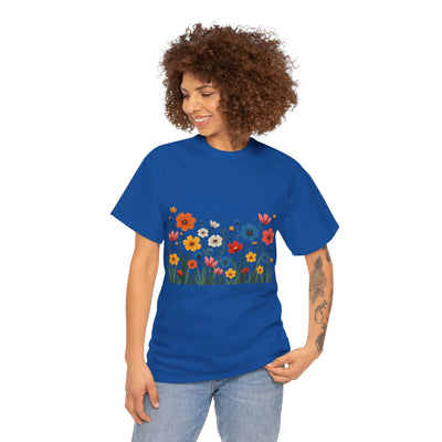 Wildflowers, Graphic T-Shirts for Women, Floral Shirt, Womens Short Sleeve, Ladies Graphic Tees #5112TTS