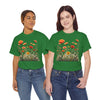 Wildflowers and Orange Roses, Graphic T-Shirts for Women, Floral Shirt, Womens Short Sleeve, Ladies Graphic Tees #5045TTS