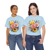 Wildflowers and Pink & Yellow Roses, Graphic T-Shirts for Women, Floral Shirt, Womens Short Sleeve, Ladies Graphic Tees #5145TTS