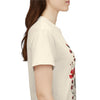 Wildflowers and Red Roses, Graphic T-Shirts for Women, Floral Shirt, Womens Short Sleeve, Ladies Graphic Tees #5034TTS