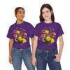 Wildflowers and Pink & Yellow Roses, Graphic T-Shirts for Women, Floral Shirt, Womens Short Sleeve, Ladies Graphic Tees #5138TTS