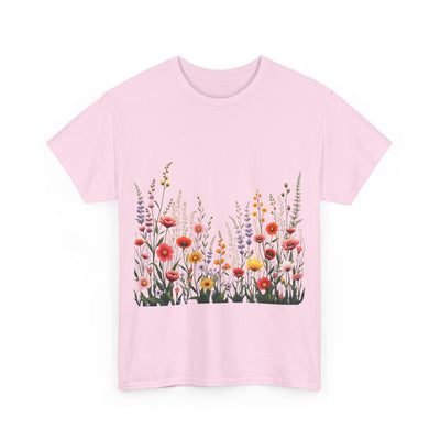 Wildflowers, Graphic T-Shirts for Women, Floral Shirt, Womens Short Sleeve, Ladies Graphic Tees #5104TTS
