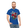 Wildflowers and Red Roses, Graphic T-Shirts for Women, Floral Shirt, Womens Short Sleeve, Ladies Graphic Tees #5127TTS