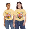 Wildflowers and Pink & Yellow Roses, Graphic T-Shirts for Women, Floral Shirt, Womens Short Sleeve, Ladies Graphic Tees #5145TTS