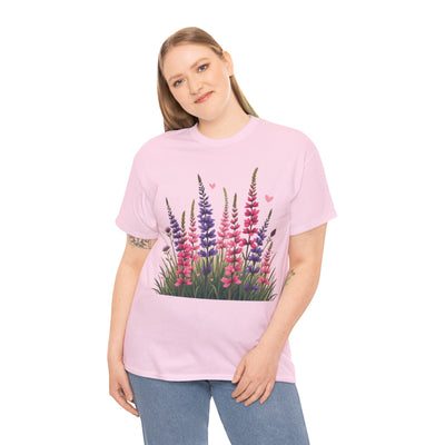 Wildflowers, Graphic T-Shirts for Women, Floral Shirt, Womens Short Sleeve, Ladies Graphic Tees #5119TTS