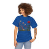 Wildflowers and a Red Rose, Graphic T-Shirts for Women, Floral Shirt, Womens Short Sleeve, Ladies Graphic Tees #5008TTS