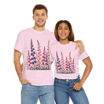 Wildflowers, Graphic T-Shirts for Women, Floral Shirt, Womens Short Sleeve, Ladies Graphic Tees #5118TTS