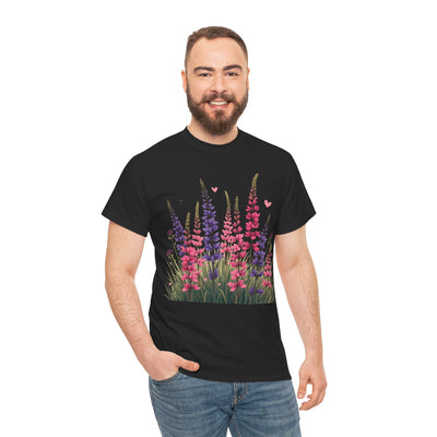 Wildflowers, Graphic T-Shirts for Women, Floral Shirt, Womens Short Sleeve, Ladies Graphic Tees #5119TTS