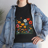 Wildflowers, Graphic T-Shirts for Women, Floral Shirt, Womens Short Sleeve, Ladies Graphic Tees #5115TTS