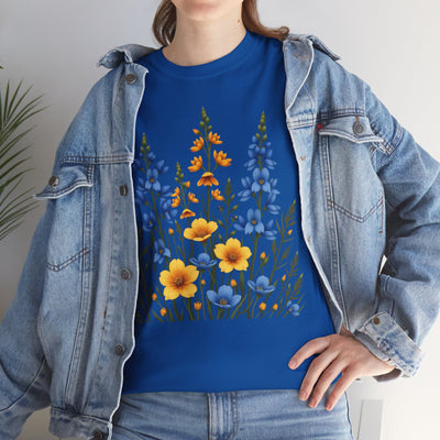 Wildflowers, Graphic T-Shirts for Women, Floral Shirt, Womens Short Sleeve, Ladies Graphic Tees #5121TTS