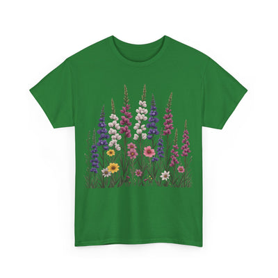 Wildflowers, Graphic T-Shirts for Women, Floral Shirt, Womens Short Sleeve, Ladies Graphic Tees #5124TTS