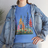 Wildflowers, Graphic T-Shirts for Women, Floral Shirt, Womens Short Sleeve, Ladies Graphic Tees #5120TTS