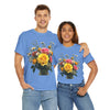 Wildflowers and Pink & Yellow Roses, Graphic T-Shirts for Women, Floral Shirt, Womens Short Sleeve, Ladies Graphic Tees #5143TTS