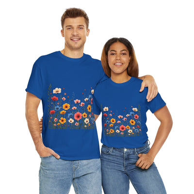 Wildflowers, Graphic T-Shirts for Women, Floral Shirt, Womens Short Sleeve, Ladies Graphic Tees #5106TTS