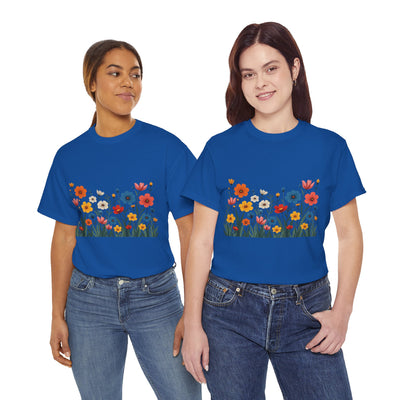 Wildflowers, Graphic T-Shirts for Women, Floral Shirt, Womens Short Sleeve, Ladies Graphic Tees #5112TTS