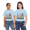 Wildflowers, Graphic T-Shirts for Women, Floral Shirt, Womens Short Sleeve, Ladies Graphic Tees #5120TTS