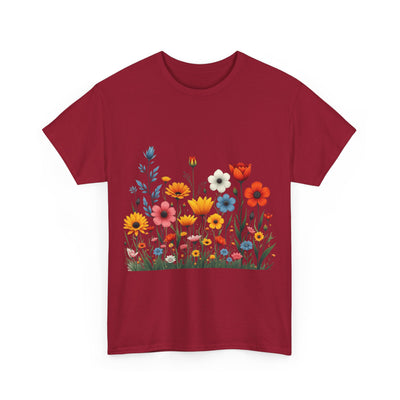 Wildflowers, Graphic T-Shirts for Women, Floral Shirt, Womens Short Sleeve, Ladies Graphic Tees #5115TTS