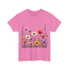 Wildflowers, Graphic T-Shirts for Women, Floral Shirt, Womens Short Sleeve, Ladies Graphic Tees #5109TTS