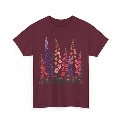 Wildflowers, Graphic T-Shirts for Women, Floral Shirt, Womens Short Sleeve, Ladies Graphic Tees #5118TTS