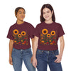 Sunflowers & Wildflowers, Graphic T-Shirts for Women, Floral Shirt, Womens Short Sleeve, Ladies Graphic Tees #5154TTS