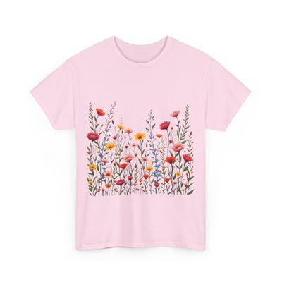 Wildflowers, Graphic T-Shirts for Women, Floral Shirt, Womens Short Sleeve, Ladies Graphic Tees #5103TTS