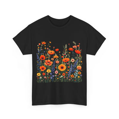 Wildflowers, Graphic T-Shirts for Women, Floral Shirt, Womens Short Sleeve, Ladies Graphic Tees #5105TTS