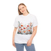 Wildflowers, Graphic T-Shirts for Women, Floral Shirt, Womens Short Sleeve, Ladies Graphic Tees #5102TTS