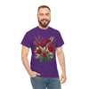 Wildflowers and Red Roses, Graphic T-Shirts for Women, Floral Shirt, Womens Short Sleeve, Ladies Graphic Tees #5129TTS