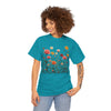 Wildflowers and Pink Roses, Graphic T-Shirts for Women, Floral Shirt, Womens Short Sleeve, Ladies Graphic Tees #5023TTS